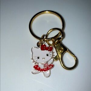 Hello Kitty Keychain with Gold Clip